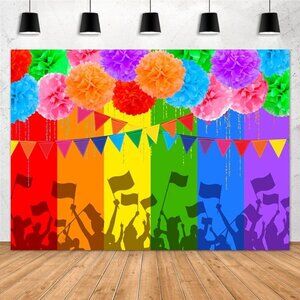 Aperturee LGBT RAINBOW PRIDE FLAG BACKDROP ***NEW***